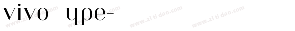 vivo Type字体转换
